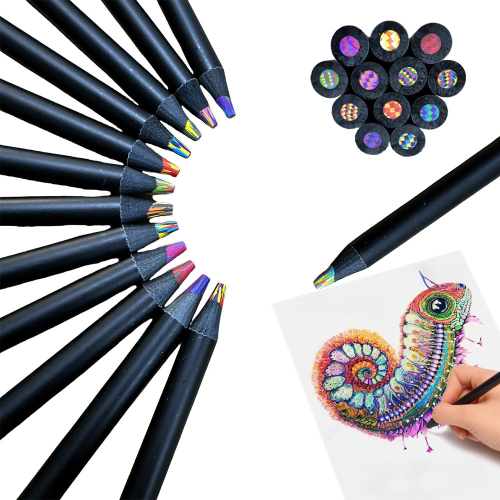 12-Color Rainbow Pencils Set for Kids Coloring Drawing Sketching Gifts