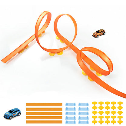 1.9m Track Car Set with Suction Cups for Kids Racing Toy Fun