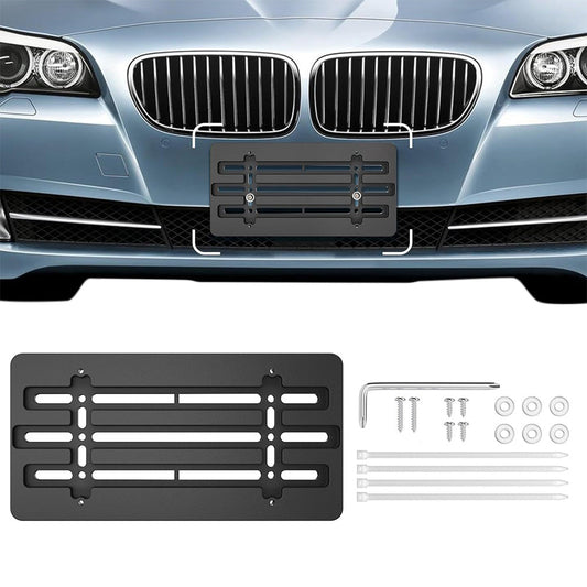 Universal License Plate Bracket Holder Front License Plate Mounting Kit for Cars and Trucks