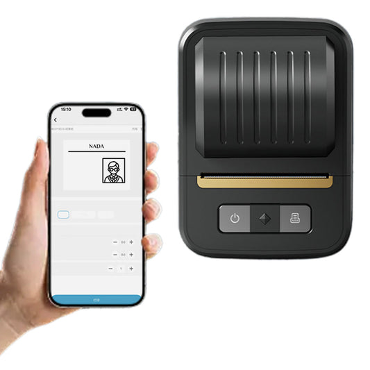 Bluetooth Label Maker Machine with Tape Roll Inkless Labeler Sticker Printer for Home Office
