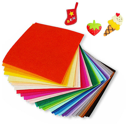 40Pcs Stiff Polyester Felt Fabric Sheets for Sewing and DIY Crafts