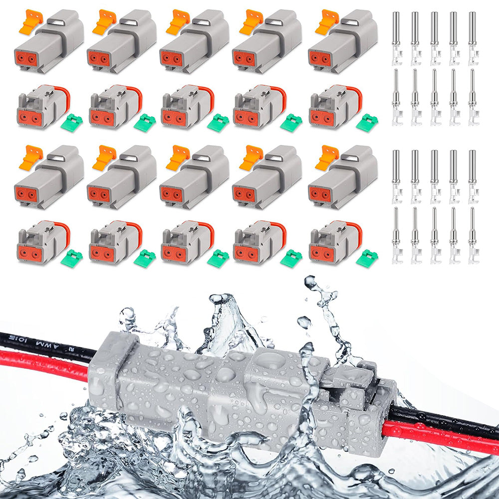 10 Kit 2 Pin Connectors for DT Deutsch