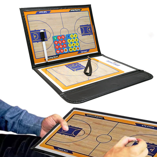 Dry-Erase Basketball  Coaching Tactics  Clipboard Set Folding Strategy Board Training Aids