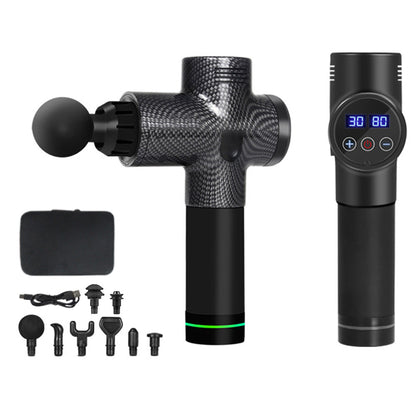 Vibration Muscle Massager with 8 Replacement Heads Percussion DeepTissue Massaging Tool