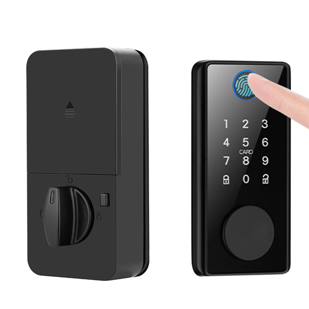 Smart Keyless Door Lock Fingerprint Password Card App Control Auto Lock