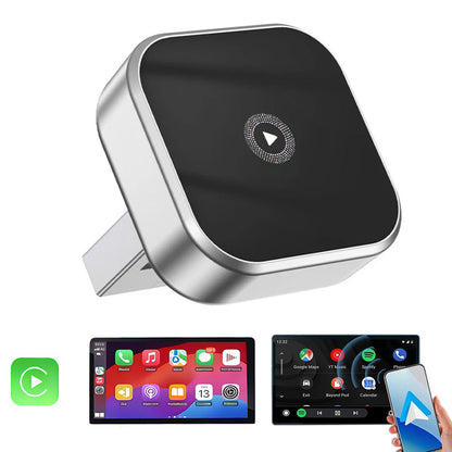 2-in-1 Wireless CarPlay & Android Auto Adapter Plug-and-Play for Cars
