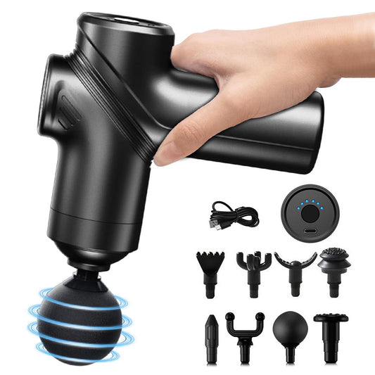 Massage Gun with 8 Replacement Heads Deep Tissue Massage Tool