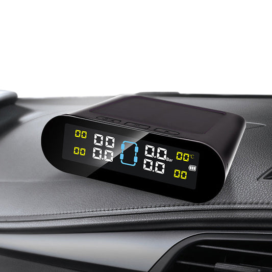 Solar Powered Wireless Tire Pressure Monitoring System TPMS for Car Display