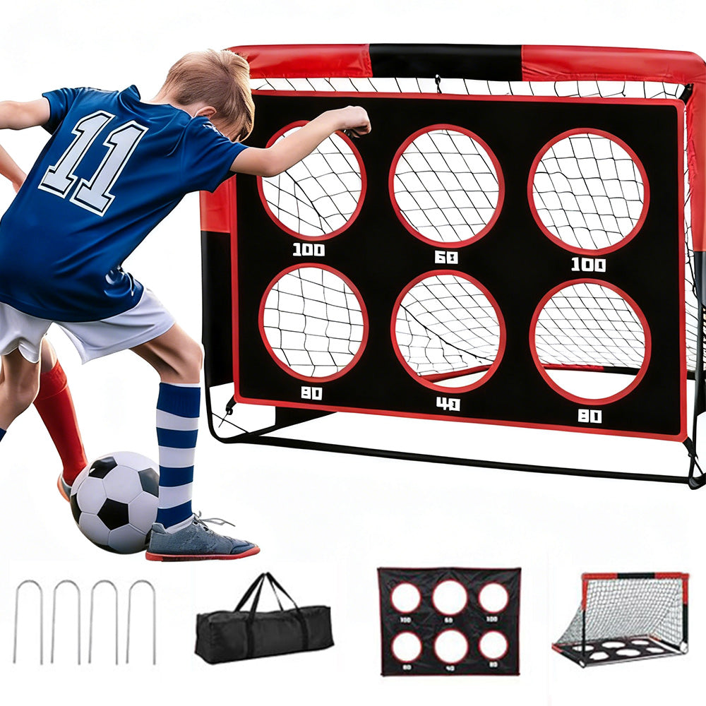 Kids Portable Soccer Goal for Backyard Outdoor Play with Soccer Nets