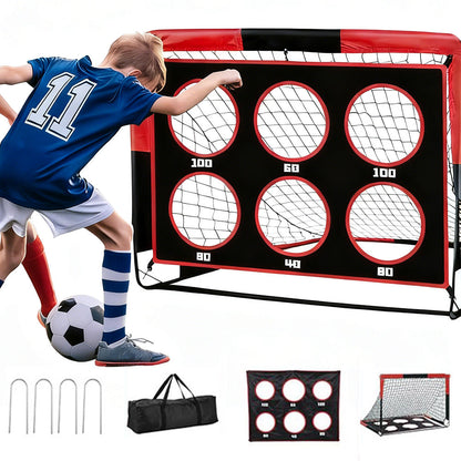 Kids Portable Soccer Goal for Backyard Outdoor Play with Soccer Nets