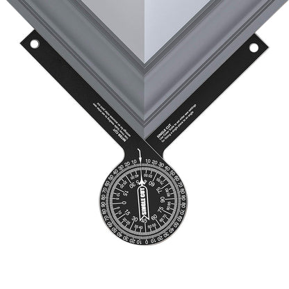 7.28 Inch Aluminum Miter Saw Protractor Angle Finder with Precision Laser Markings