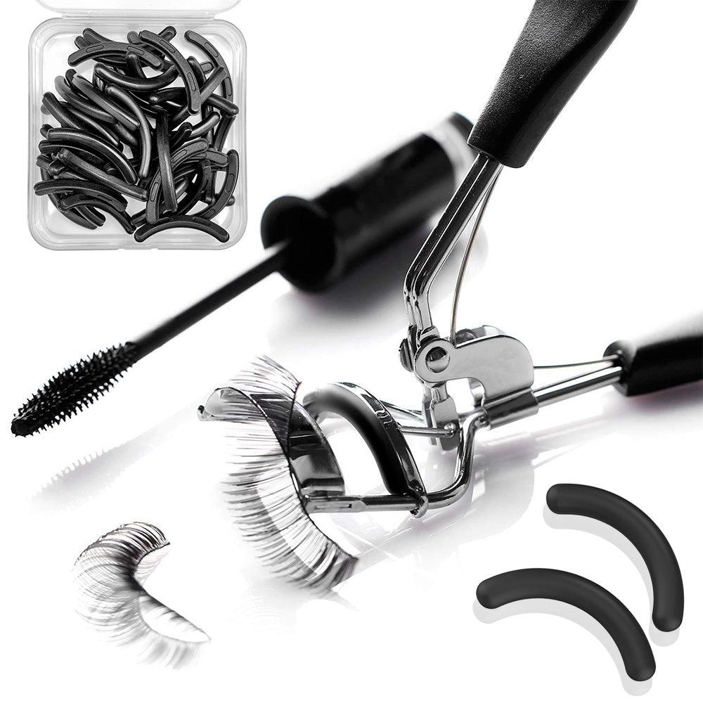 100 Replacement Eyelash Curler Rubber Pads Refill Cosmetic Makeup Tool
