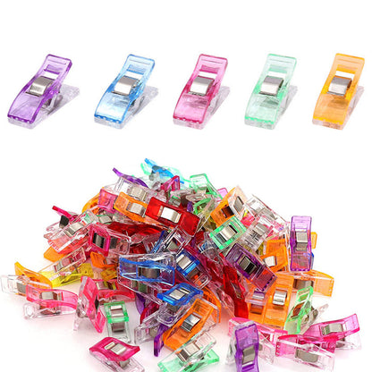 100-Pack Quilting Sewing Clips Random Color Craft Clips for Sewing & DIY