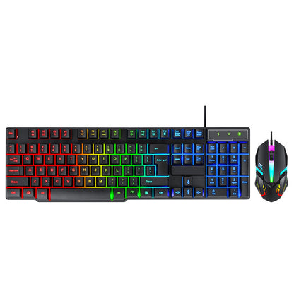 Wired Gaming Keyboard and Mouse Set with RGB Backlight