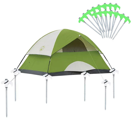 15Pcs Glow in the Dark Tent Pegs Heavy Duty Ground Anchor Tent Stakes