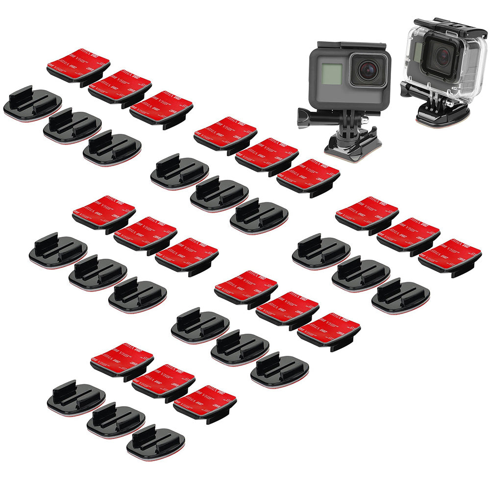 36 Piece Adhesive Mounts for Gopro Hero Series Flat and Curved Mounts