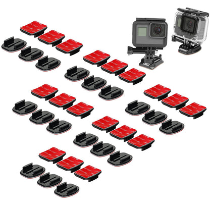 36 Piece Adhesive Mounts for Gopro Hero Series Flat and Curved Mounts