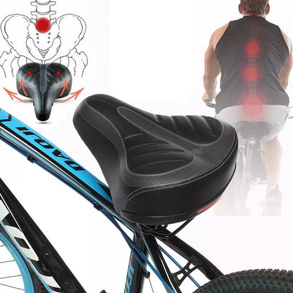 Bike Saddle Pad Wide Big Bum Soft Cruiser Bicycle Seat Air Cushion