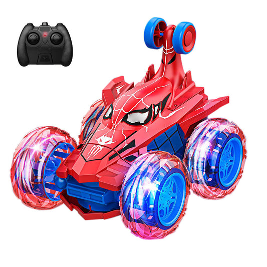 Remote Control Spiderman Car with 360 Flips â€?Kids RC Toy