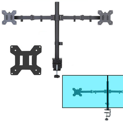 Monitor Bracket Arm Desk Mount for Two 14-26 Inches Monitor Screens