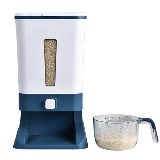 12KG Rice Dispenser Large Food Container Grain Storage Bin with Measuring Cup
