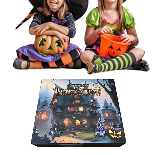31 Days Halloween Advent Calendar with 31 Gnome Toys 2024 Halloween Countdown Calendar