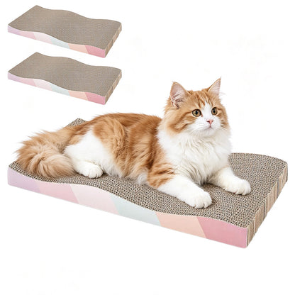 2 Pack Wave Cat Scratcher Cardboard