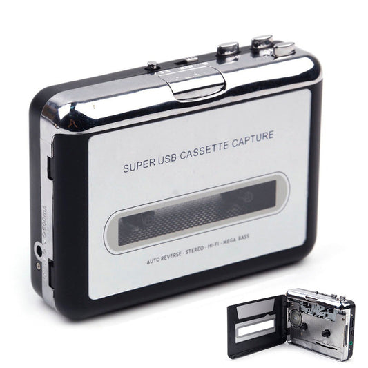 USB Cassette to MP3 Converter Player for PC Recording