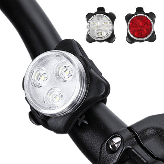 2Pcs Bike Lights Set USB Rechargeable Front Headlight and Rear Taillight