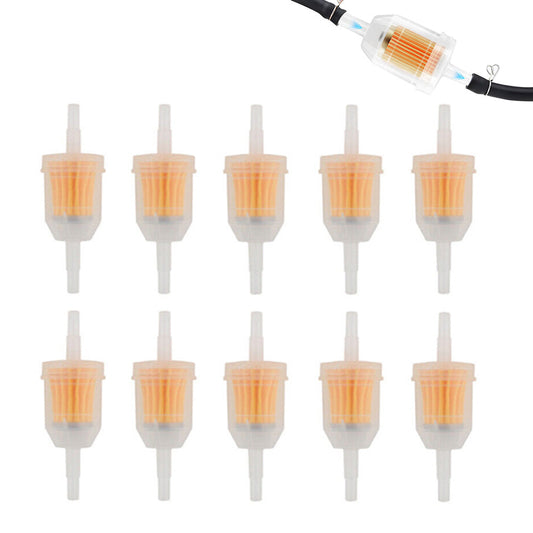 10PCS Inline Fuel Filters for Small Engines Motorcycles & Lawn Mowers