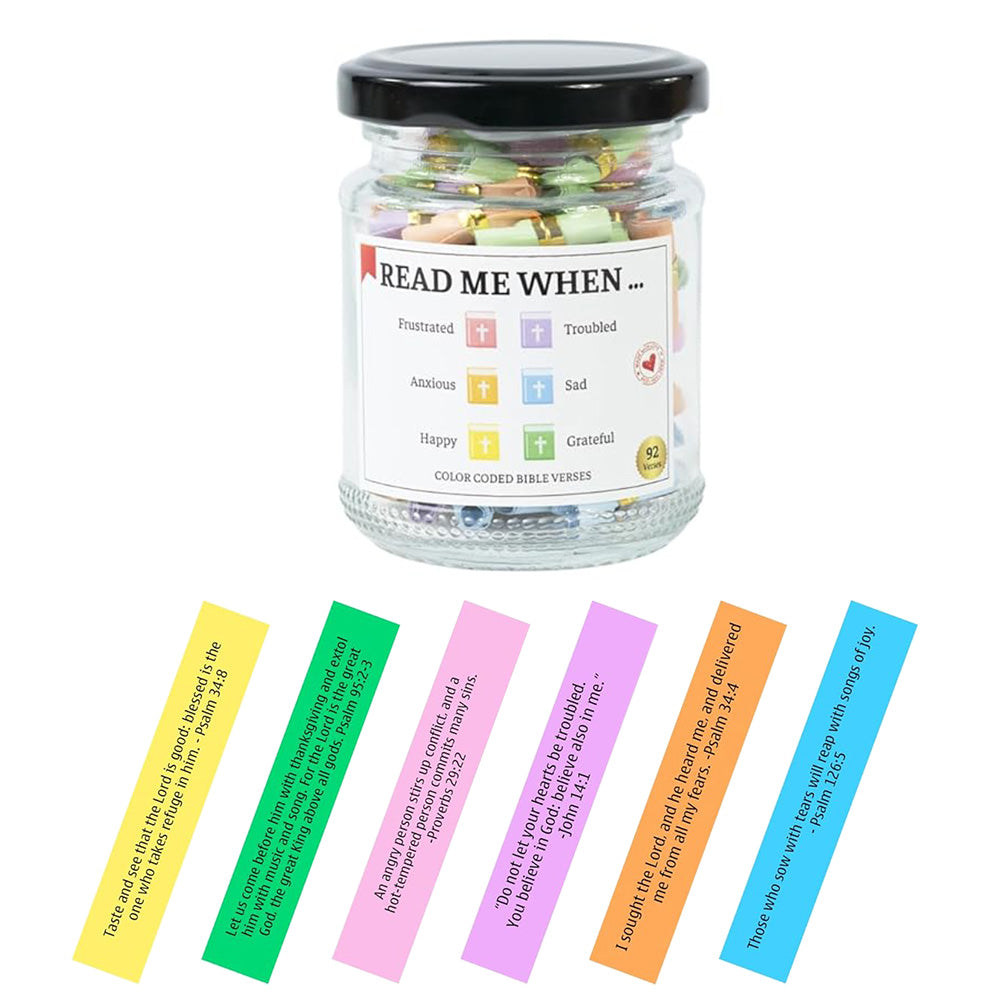 Bible Verse Jar Mothers Day for Mom Emotions and Feelings Encouragement Gift