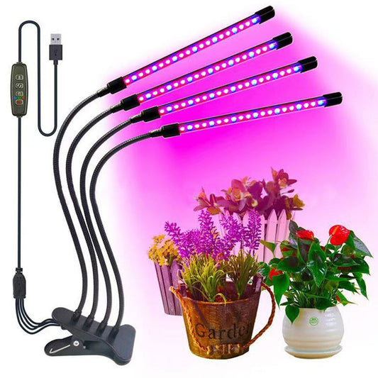 Grow Light for Indoor Plants, Red Blue Spectrum with 9 Dimmable Levels