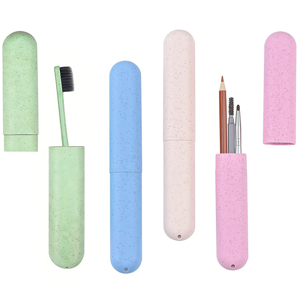 4 Pcs Travel Toothbrush Case Hard Shell Plastic Cover