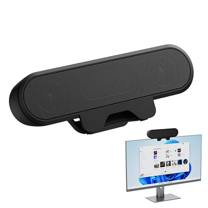 USB Clip-On Speaker 10W High Power Portable Soundbar for Laptop PC