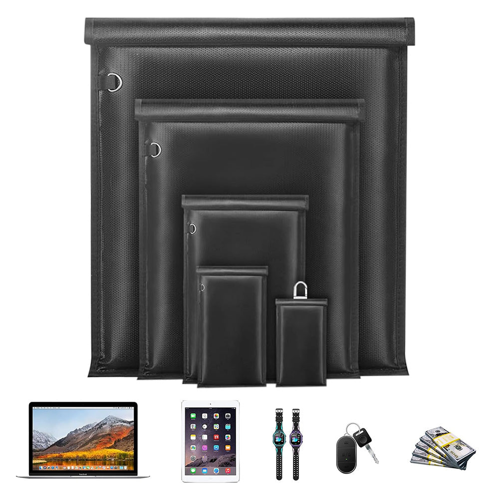 5PCS Large Faraday Bags Anti-Tracking Pouches for Phones & Devices