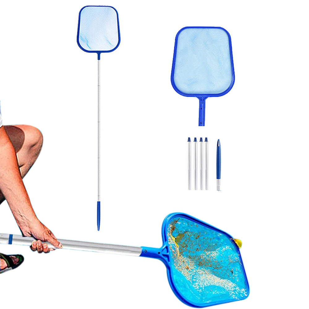 Pool Skimmer Net with 5 Pole Sections for Pools Spas & Hot Tubs