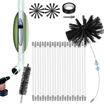 Dryer Vent Cleaner Kit Flexible Quick Snap Brush