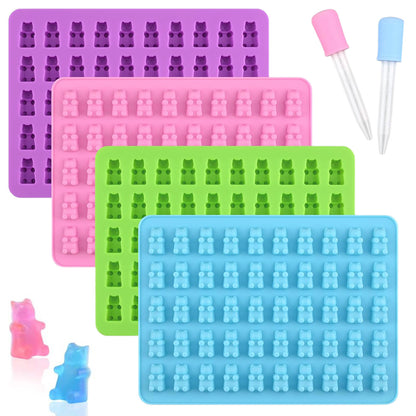 2 Piece Silicone Mould Ice Cube with 2 Droppers