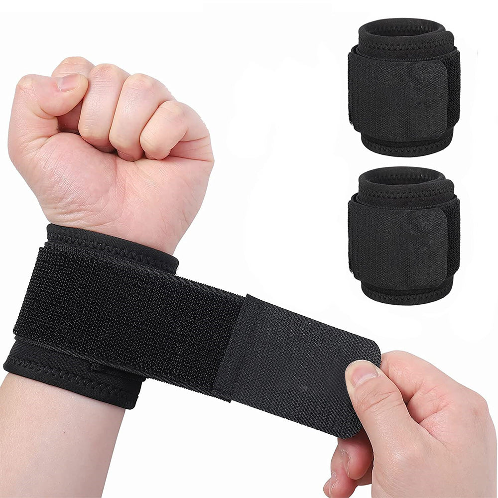 2PCS Wrist Compression Straps & Brace Supports for Fitness and Weightlifting