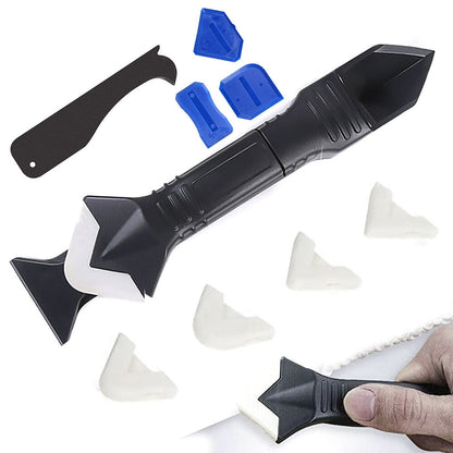 3-in-1 Caulking Tool Kit Removal Residue Scraper Kit Sealant Replace Set