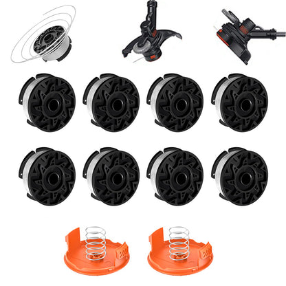 12 Piece AF 100 Replacement Spool Set for Black Decker Grass Trimmer