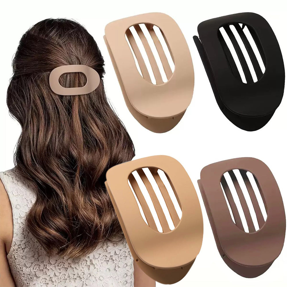 4Pcs Flat Claw Clips for Women Stylish Hair Clips for Thick and Fine Hair