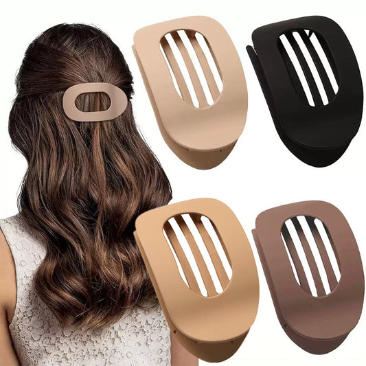 4Pcs Flat Claw Clips for Women Stylish Hair Clips for Thick and Fine Hair