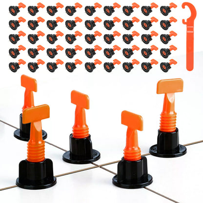 50 PCS Tile Leveling System Kit with Wrench