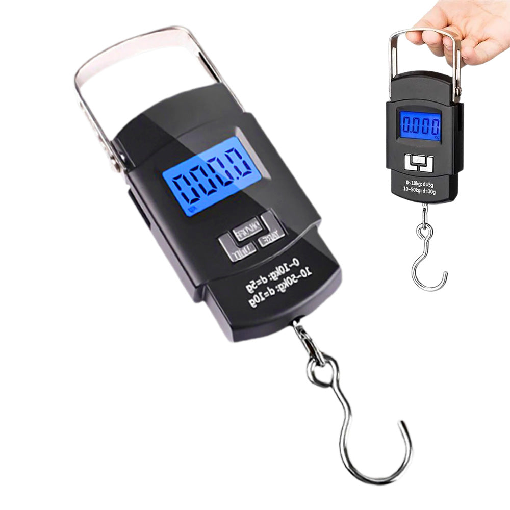 Portable LCD Digital Fishing Scale with Handle Hanging Weighing Tool