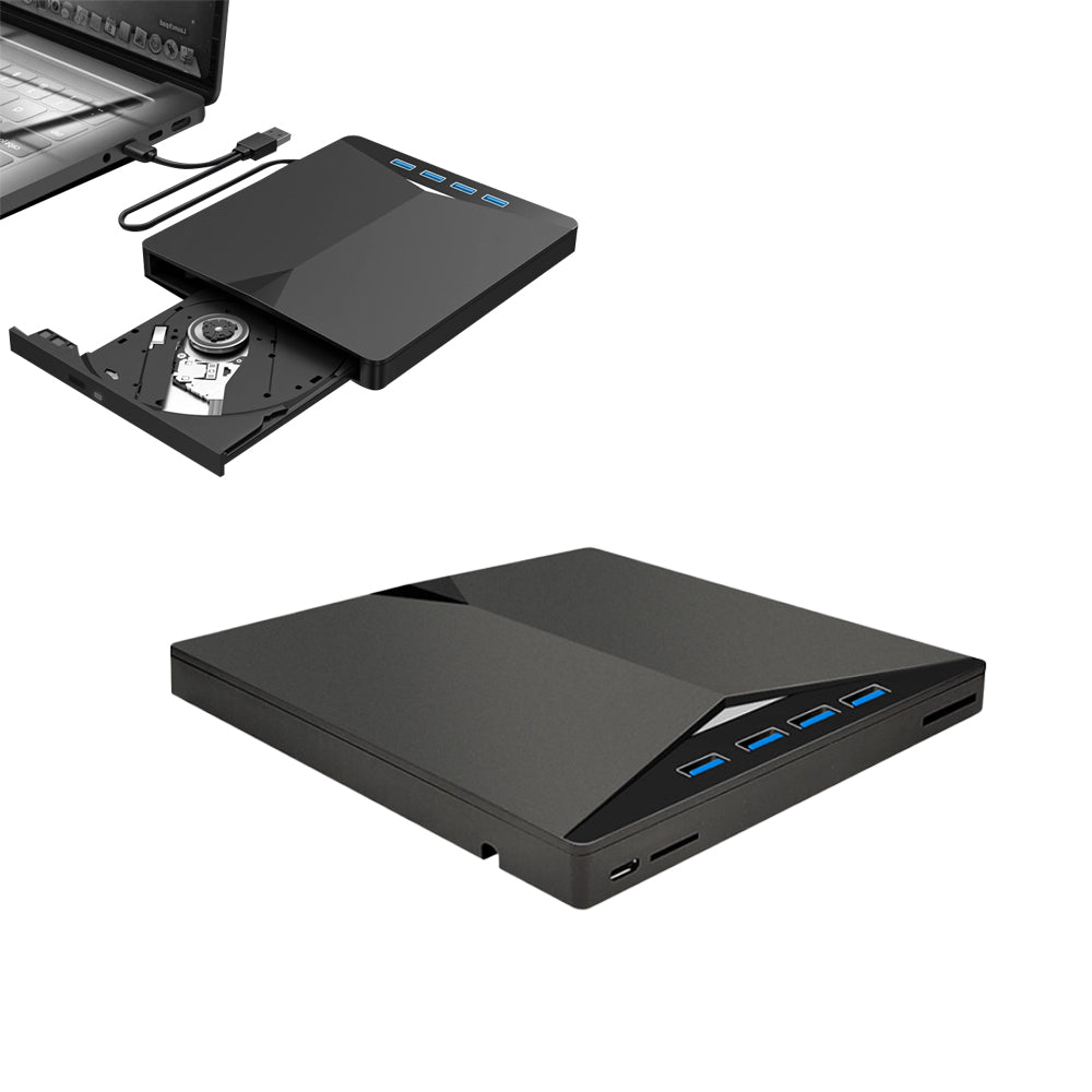 External CD/DVD Drive USB 3.0 Type-C Portable Slim Burner Writer