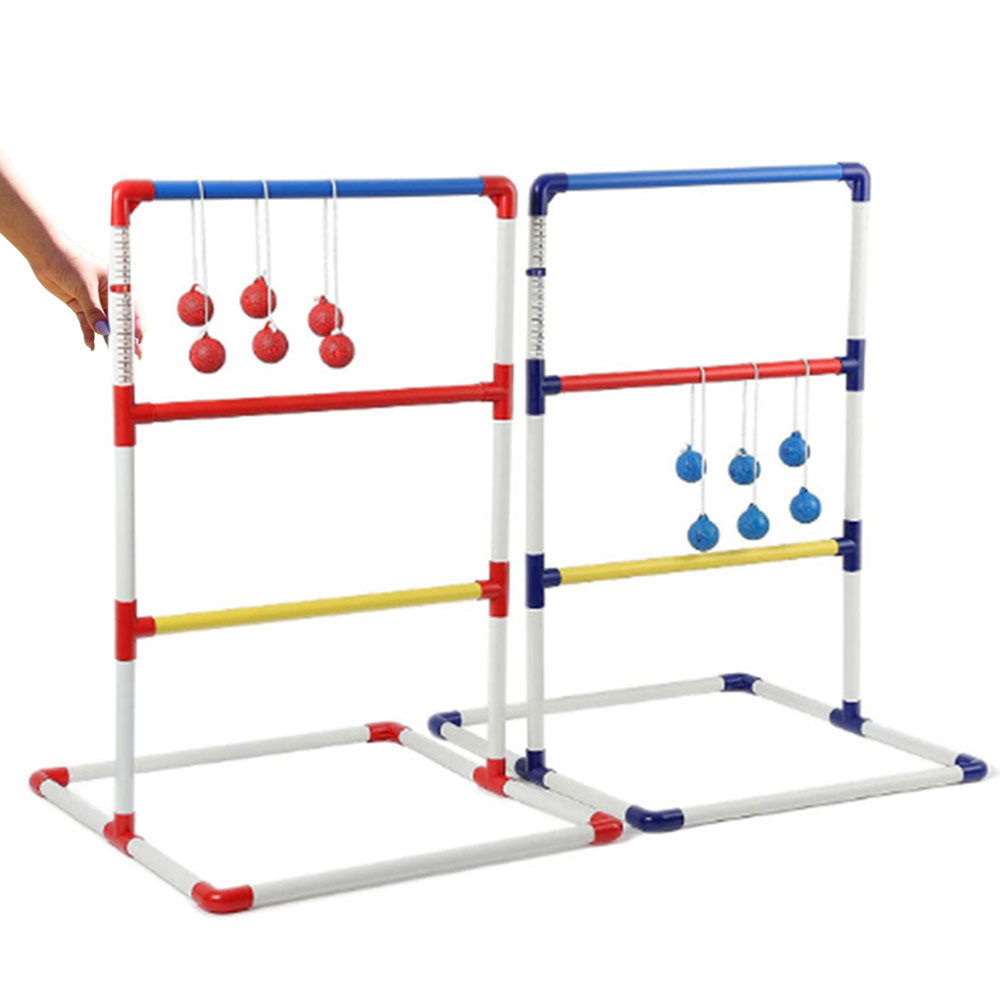 Ladder Toss Game Set with 6 Balls Ladder Ball Toss Toys for Indoor Outdoor