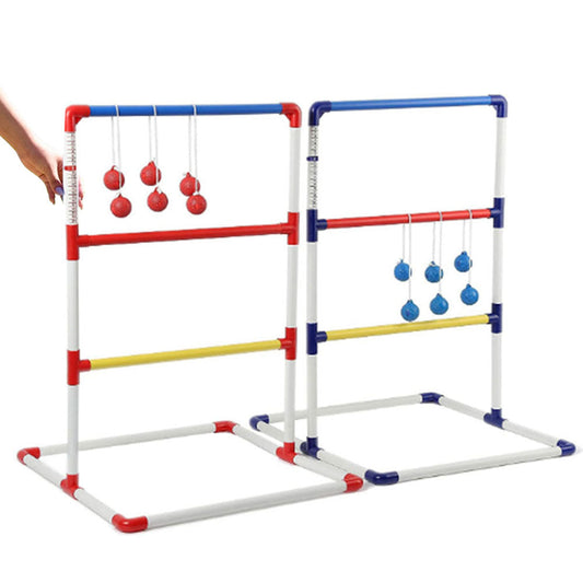 Ladder Toss Game Set with 6 Balls Ladder Ball Toss Toys for Indoor Outdoor