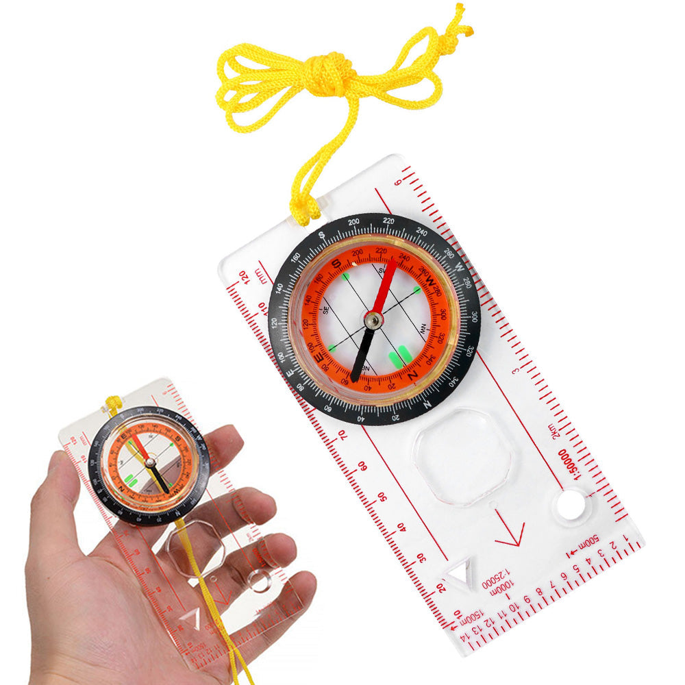 Multifunctional Professional Compass with Baseplate and Map Scale
