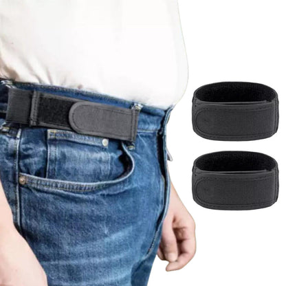 2Pcs Unisex Elastic Belt Waist Belt Fits 1.5 Inch Belt Loops
